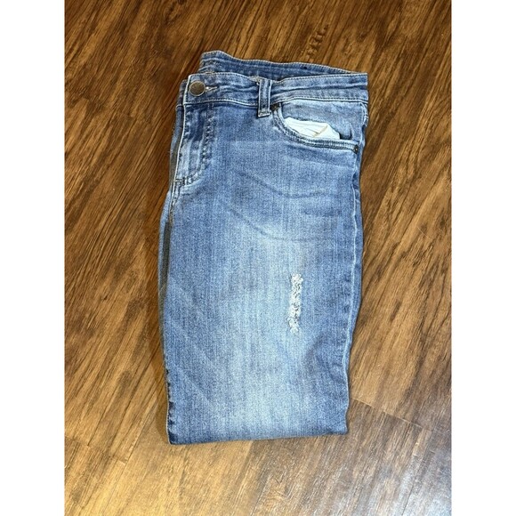 KUT from the Kloth Denim - Kut From The Kloth Women’s Crop Jeans Size 10 Cuffed Leg Distressed